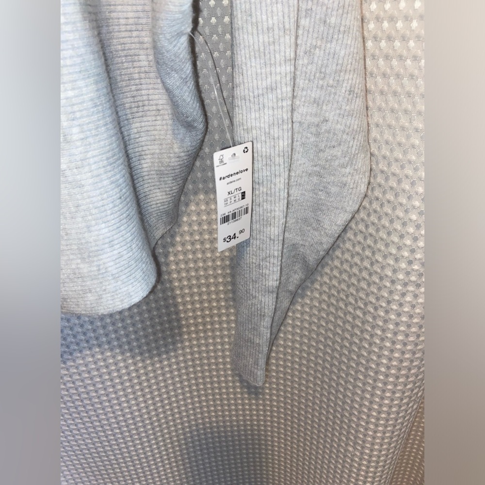 ARDENE light gray Horizontal Ribbed Dolman Sweater size XL NWT - Picture 6 of 13